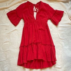 Red Billabong soft dress, size XL